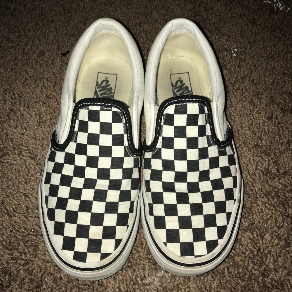 Checkerboard Slip-on Vans